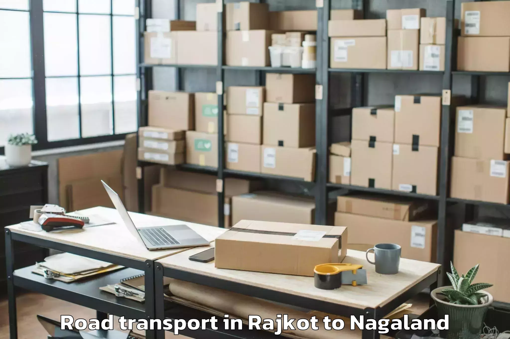 Book Rajkot to Noklak Road Transport Online